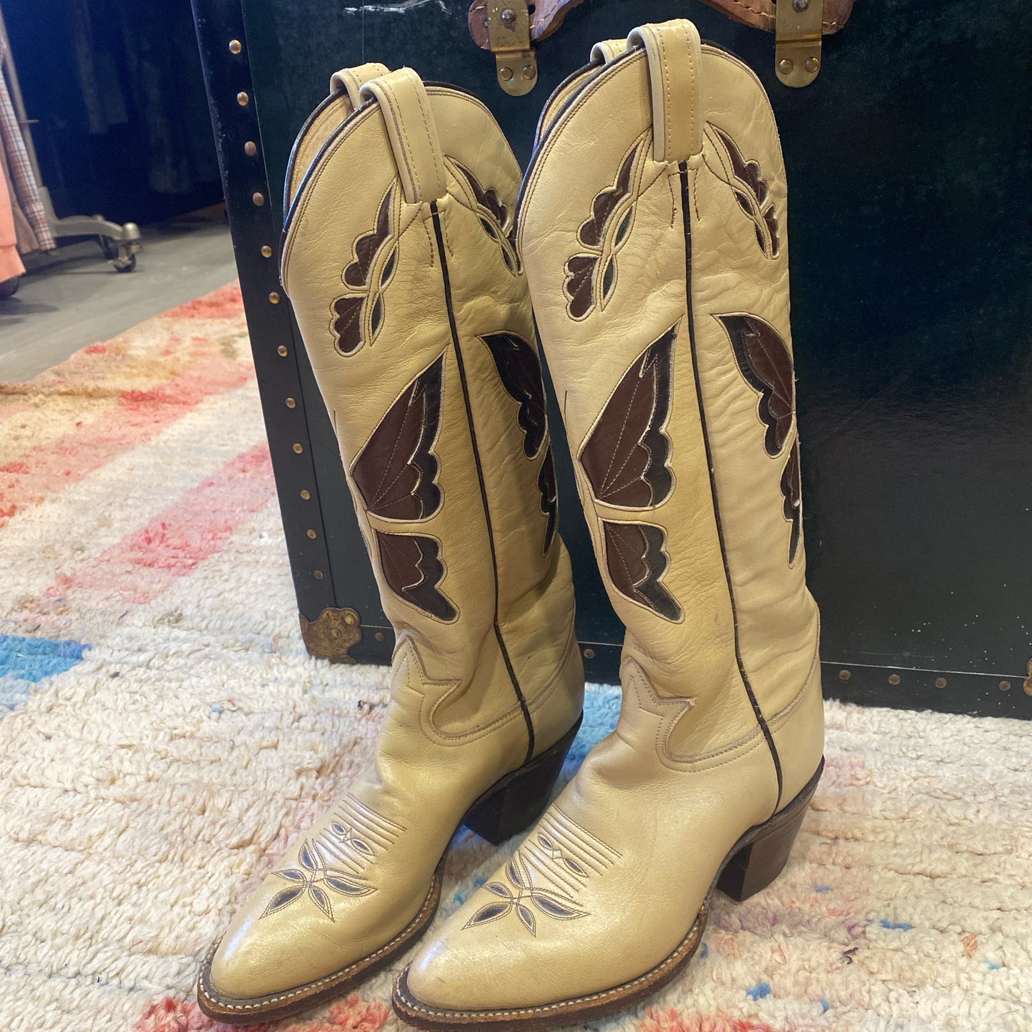 1970s Butterfly Cowboy Boots