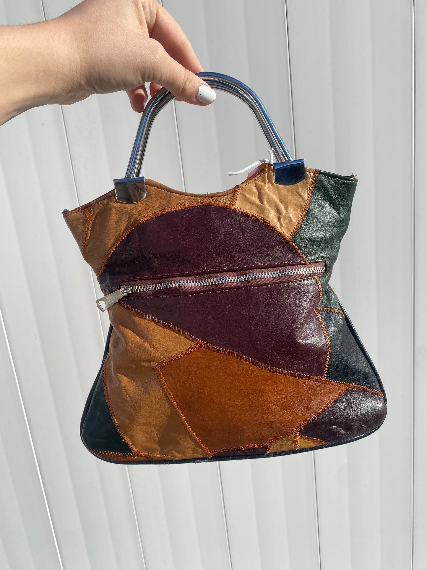 1970s Patchwork Leather Mini Bag