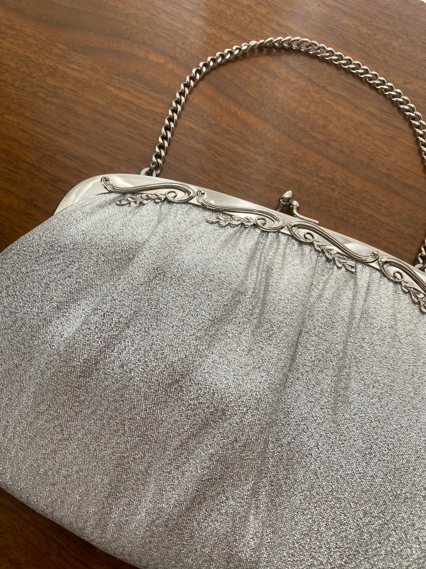 1960s Silver Glitter Mini Bag