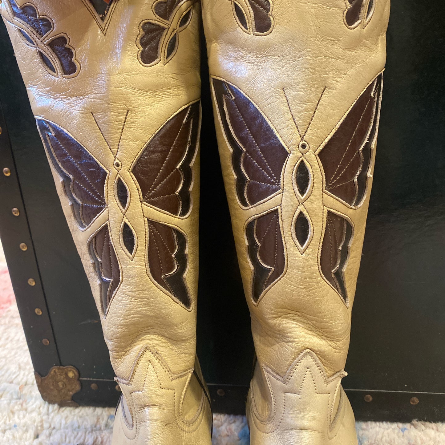 1970s Butterfly Cowboy Boots