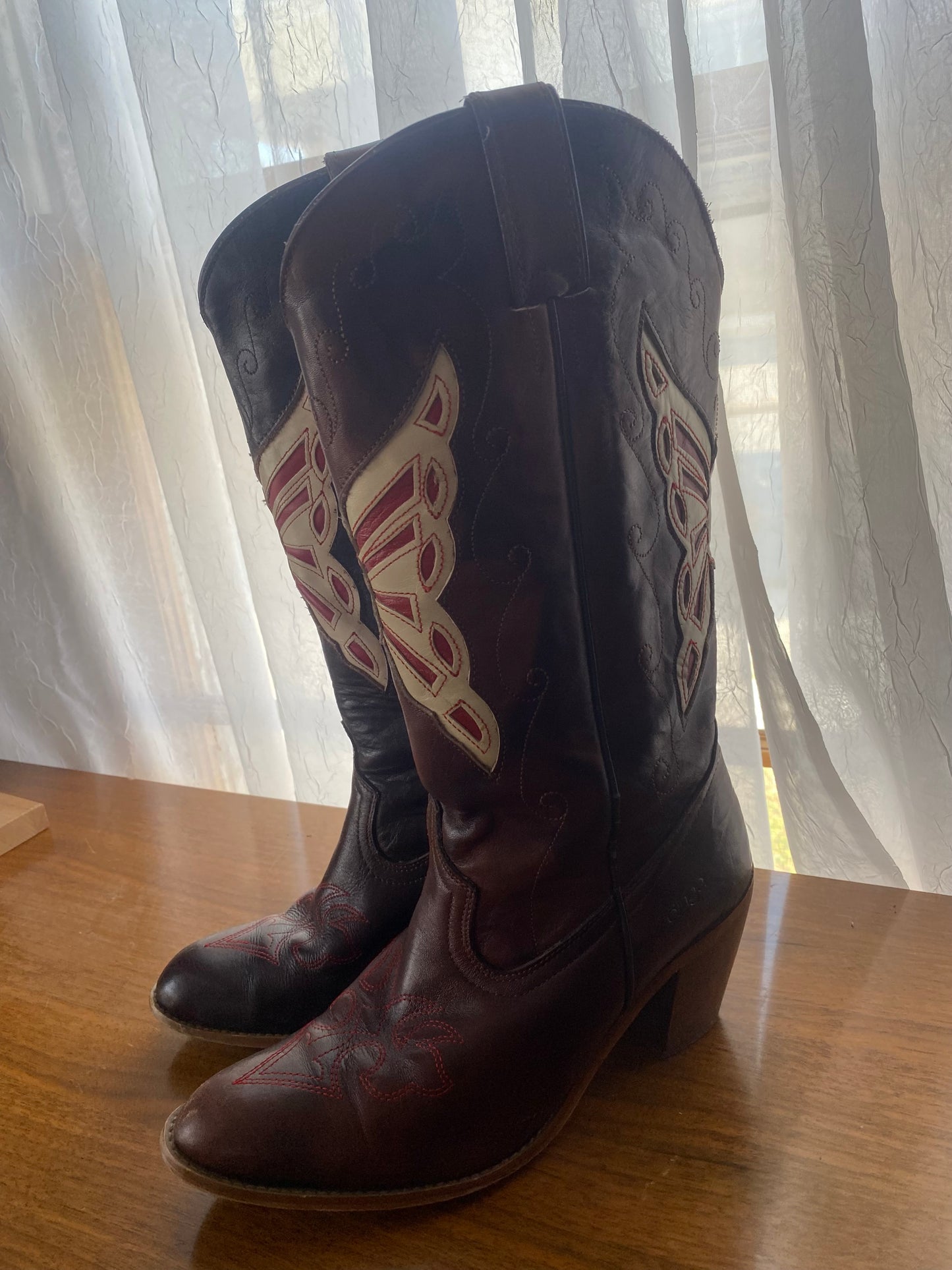 Vintage Butterfly Cowgirl Boots