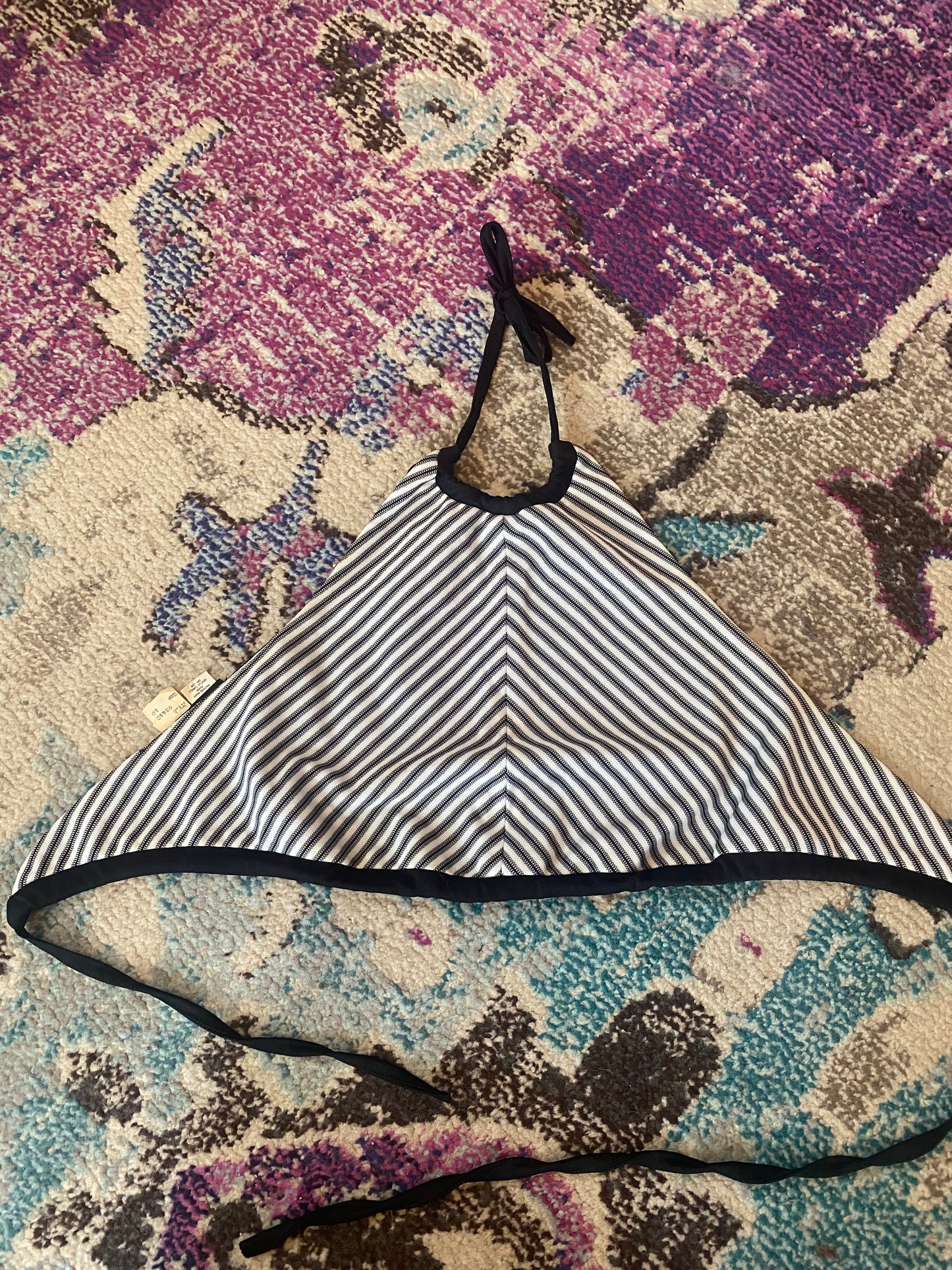 1970s Striped Halter Top