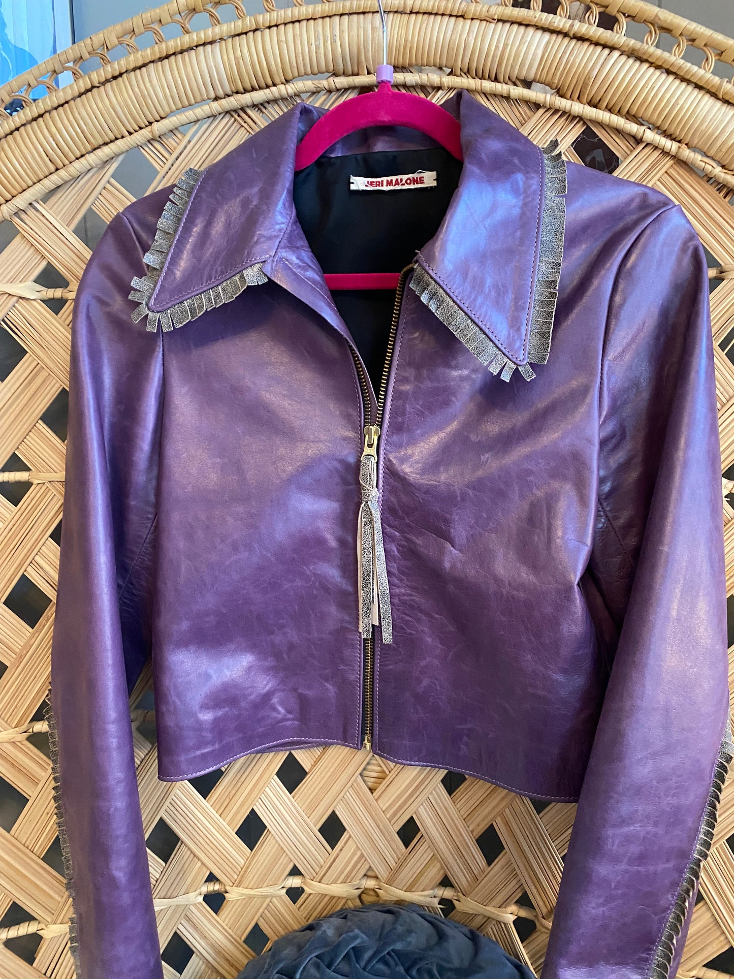 Purple Leather Jacket