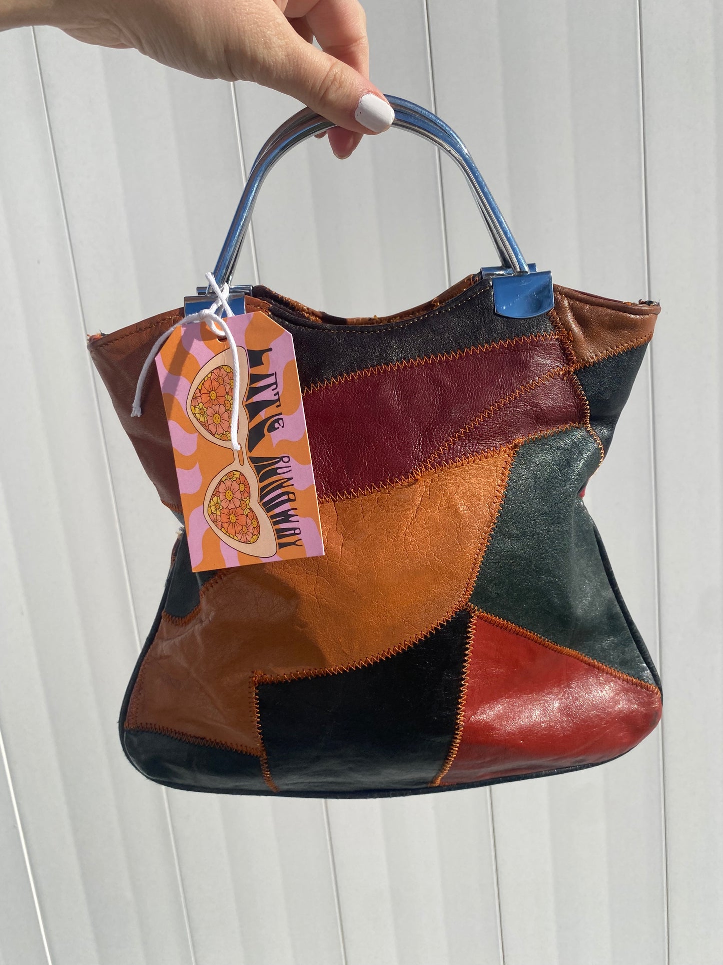 1970s Patchwork Leather Mini Bag