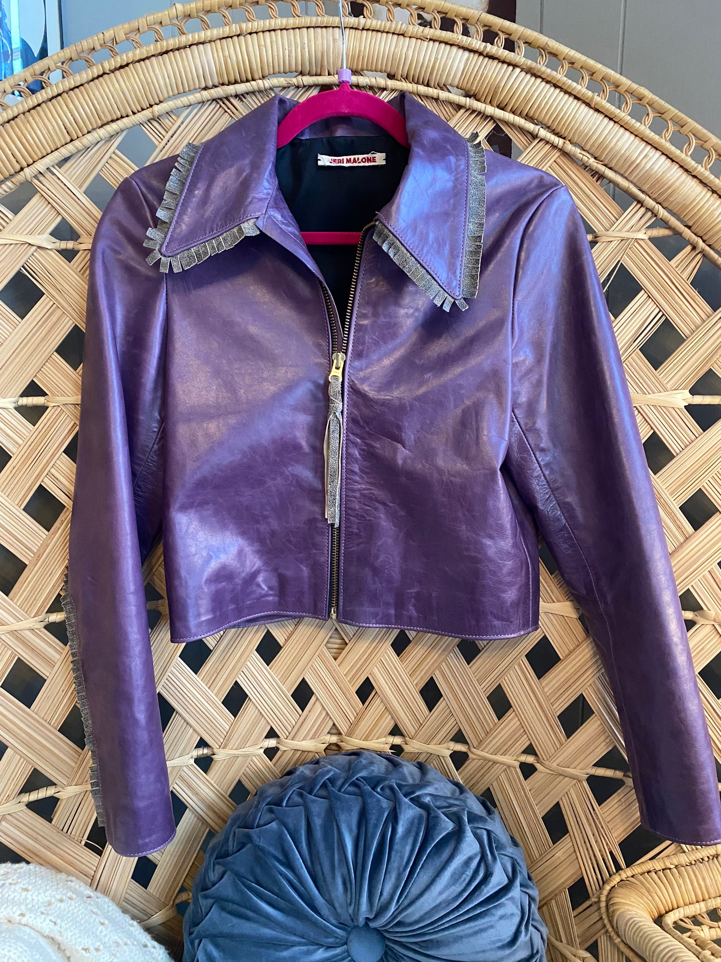 Purple Leather Jacket