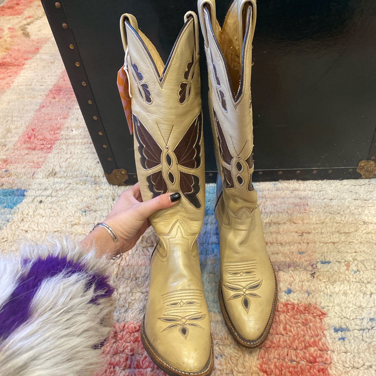 1970s Butterfly Cowboy Boots