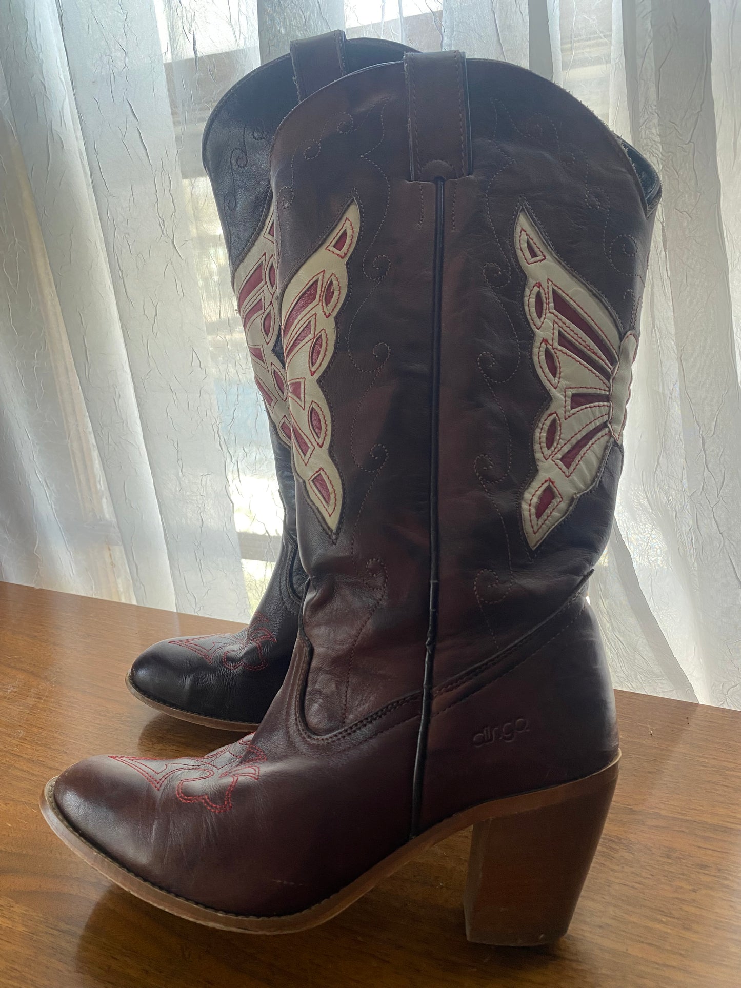 Vintage Butterfly Cowgirl Boots