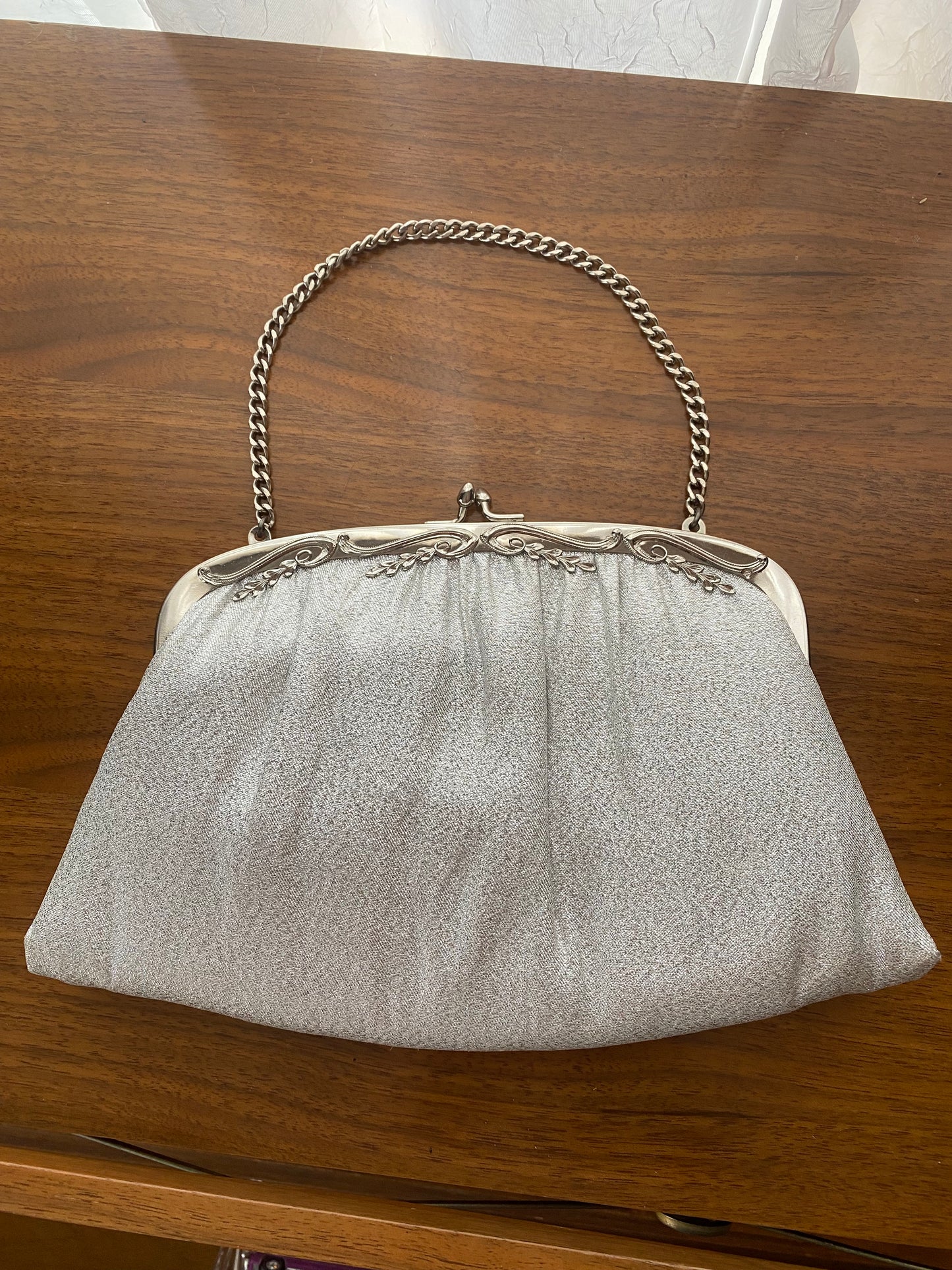 1960s Silver Glitter Mini Bag