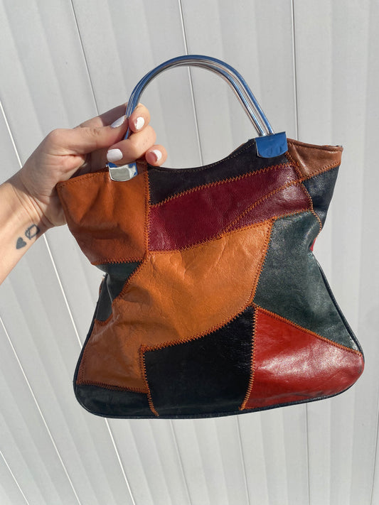 1970s Patchwork Leather Mini Bag