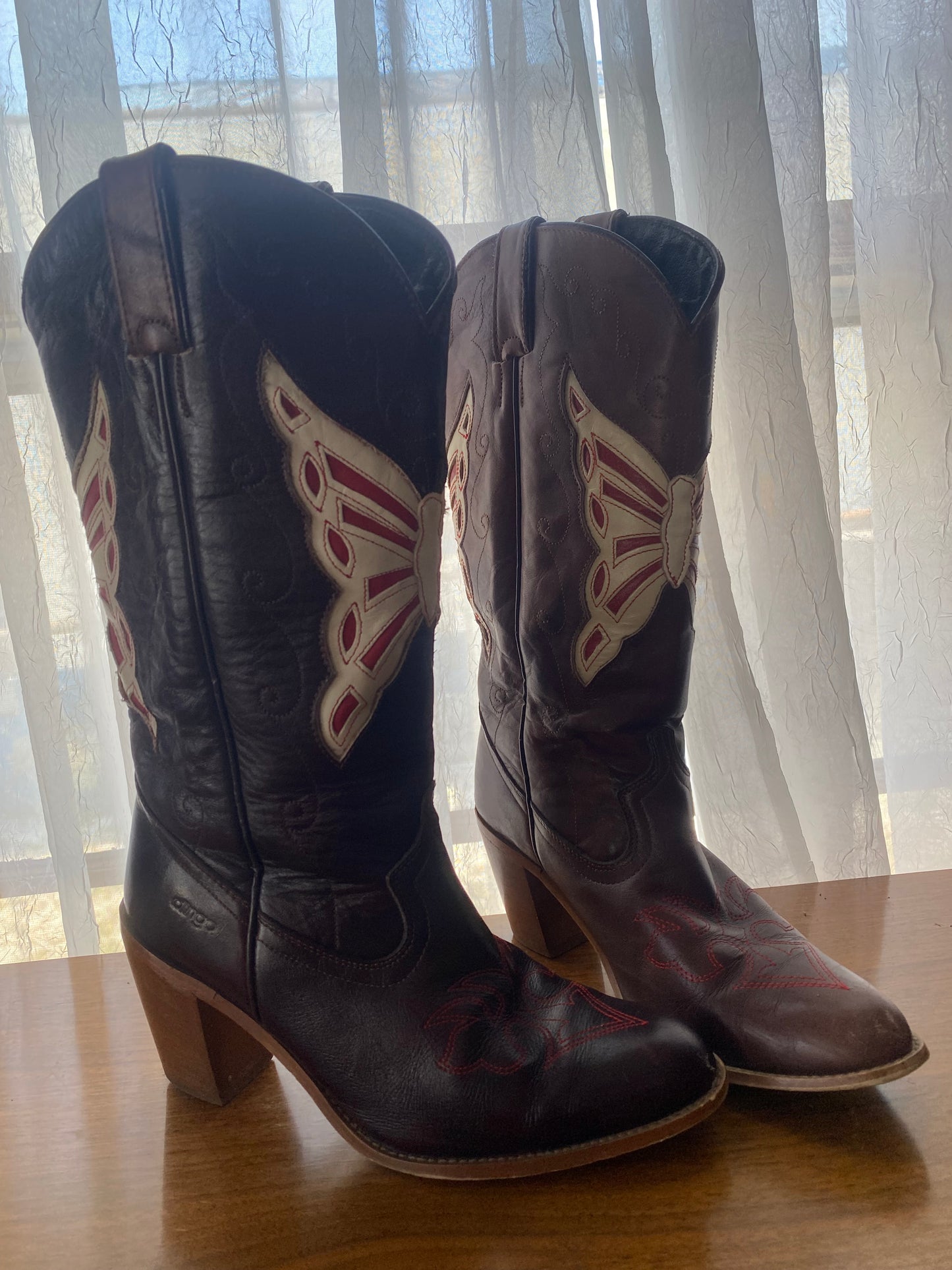 Vintage Butterfly Cowgirl Boots