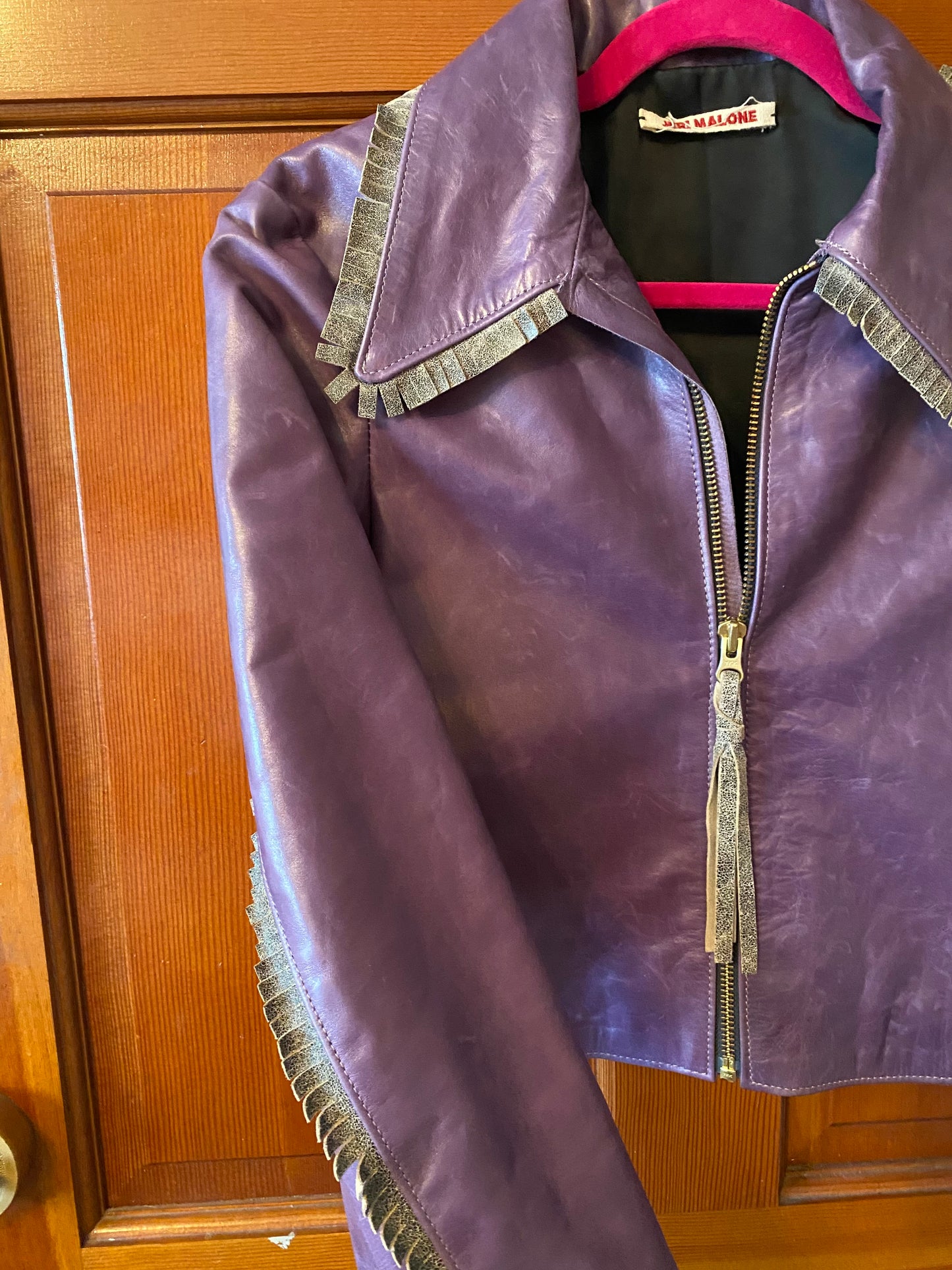 Purple Leather Jacket